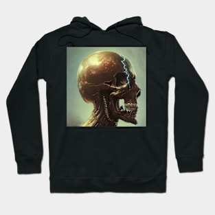 Skull in profile view Hoodie